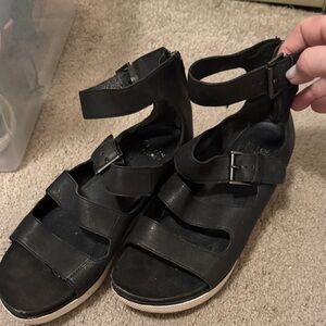 Eileen Fisher Black Women's Comfy Hip Sneaker Sandals